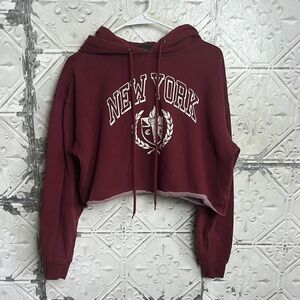 Wild Fable New York Red Cropped Sweater